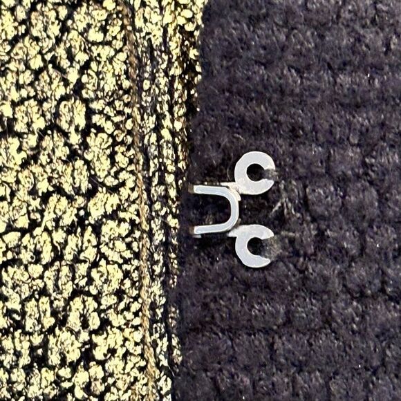 NWT Boston Proper Long Sleeve Metallic Foil Cable Cardigan Black Gold Medium - Picture 6 of 11